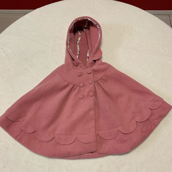 Tahari Other - TAHARI BABY pink girls cape or poncho size 24M